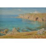 Byron Cooper (1850-1933) British. A Cornish Coastal Scene, Watercolour, Signed, 11" x 17" (28 x 43.