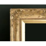19th Century English School. A Gilt Composition Frame, with swept and pierced centres and corners,