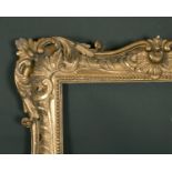18th Century English School. A Fine Carved Giltwood Frame, with swept and pierced centres and