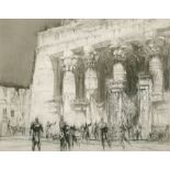 William Walcot (1874-1943) British. "Kom Ombo (1928)", Etching, Signed and Numbered 20/75 in Pencil,
