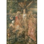18th Century Italian School. Christ on the Cross, Oil on Canvas, Unframed 36" x 25" (91.5 x 63.5cm)