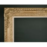 20th Century English School. A Gilt Composition Frame, with swept and pierced centres and corners,