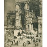 William Walcot (1874-1943) British. "Anthony in Egypt (1919)", Etching, Signed in Pencil, and