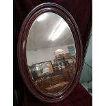 Victorian oval mirror.