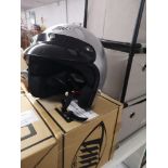 As new motorcycle helmet size large.