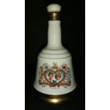 Bells old scotch whisky 75cl Prince Charles / Princess Diana decanter full.