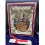 21 year old whyte mackay decanter set in fitted display box with certificate of authenticity full