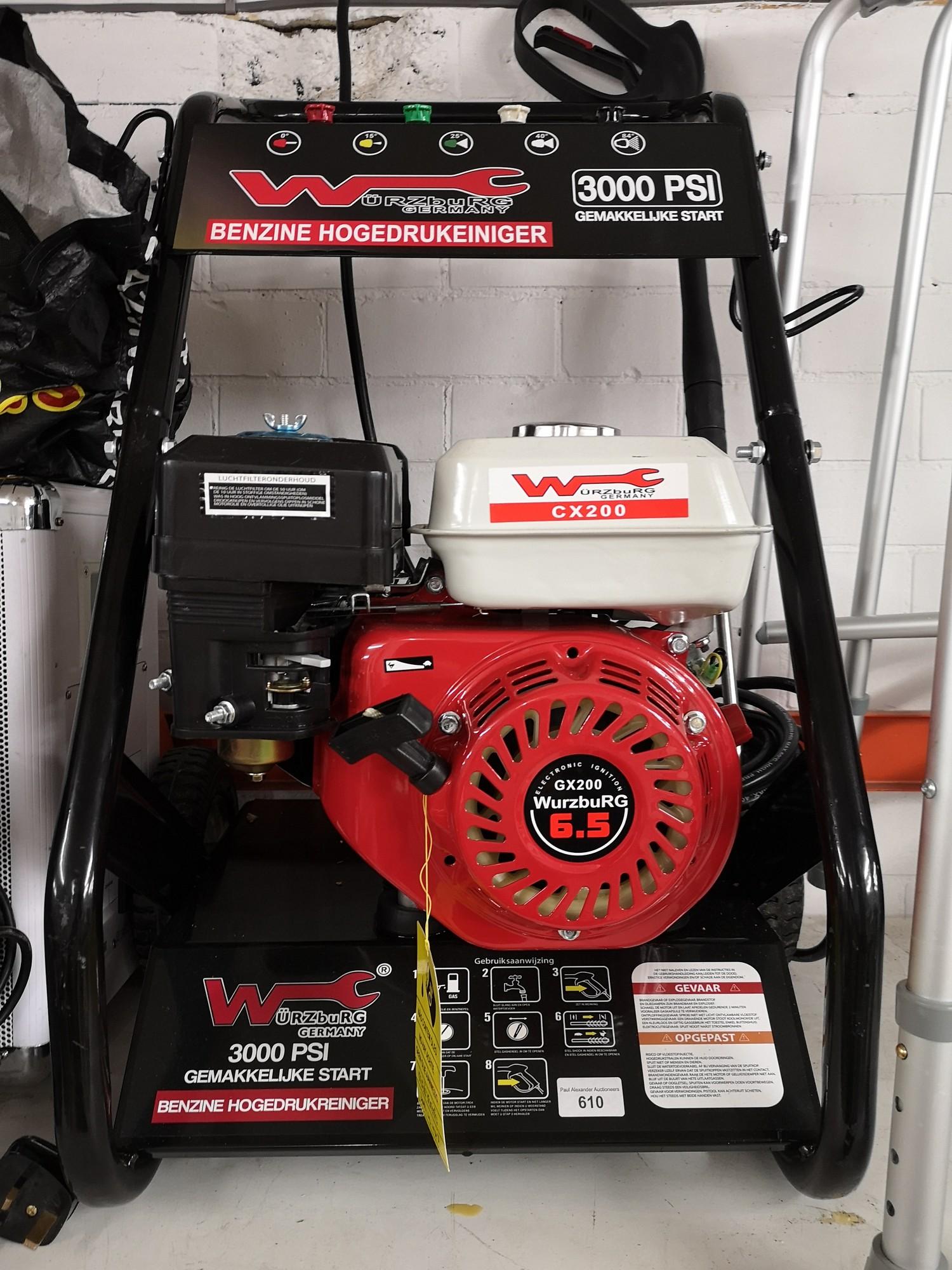 Wurzberg 6.5 hp petrol car power washer with accessories. - Image 2 of 2