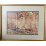 Large Sir Russell flint print in classic provence.