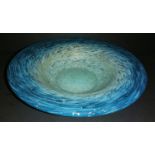 Scottish glass Monart stunning bowl with blue and green colourations.