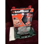 Boxed black n decker drill together with bosch sander.