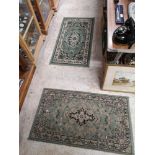 2 vintage rugs.