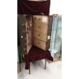 Large The Victor Travelling Wardrobe Trunk With Fitted Interior.