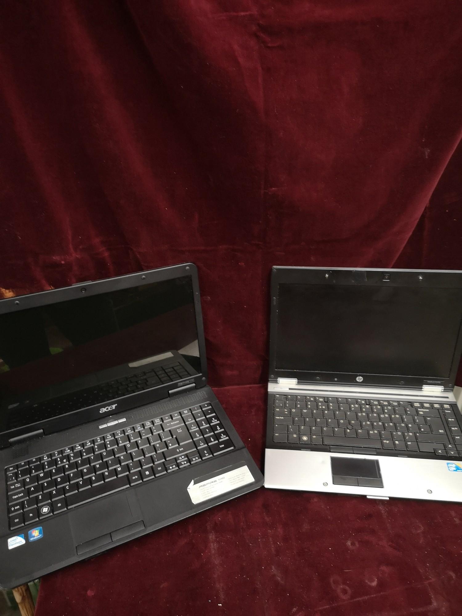 Acer laptop together with other. No power supply.