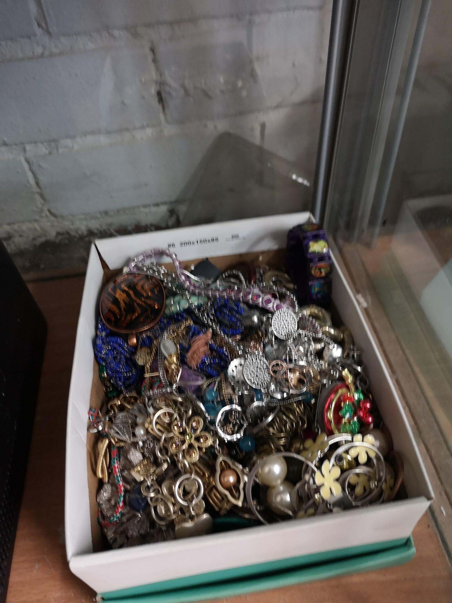 Box of costume Jewellery.