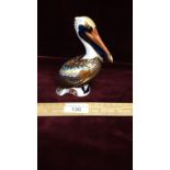 Royal Crown Derby Brown Pelican paperweight