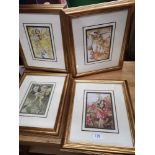 Set of 4 of fairy prints.