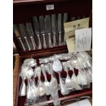 Large Arthur price of England canteen of cutlery in fitted box.