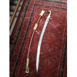 Indian brass topped sword.