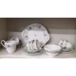 Shelley art deco sycamore design pattern tea set.