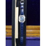 Swaroski Crystal ladies wrist watch with box.