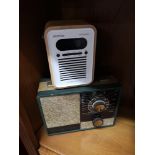 2 vintage radios.
