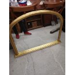 Large gilt frame mirror.