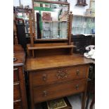 1900s oeak dressing table.