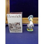 Early Beswick Beatrix Potter Jemina puddle duck with original box.