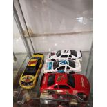 Shelf of large scale models.