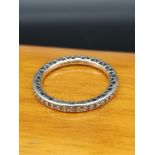 Silver Pandora heart designed ring.