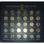 F. A. Cup 1872 - 1972 coin set in presentation holder.