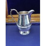 Silver Hall marked birmingham unusual cream jug makers Rattray and Co Dundee. 148 grams. 3. 5 inches