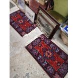 2 vintage rugs.