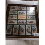 Collection of motor cycle cigarette cards.