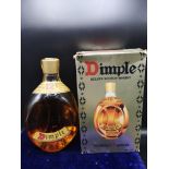 Old 1970's bottle of 12 year old de luxe scotch whisky with vintage presentation box. 75cl.