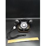 Early 1900s bell telephone by M F G company With Brass Carry Handle Beautiful Condition.