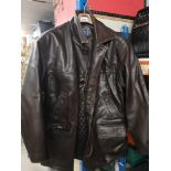 3 leather jackets includes River Island jacket. 4 pictures to cover lot.