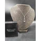 Silver 925 chain and pendant with box.