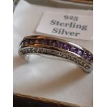 Sterling silver ring.