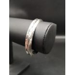 Vintage Silver 925 bangle / bracelet 14.1 grams .