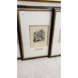 Set 4 Framed Etchings Victorian Scenes. 4 pictures to cover lot.