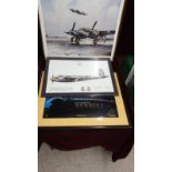 2 Limited Edition War Plane Prints And Renault Racing Car Print.