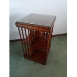 Antique revolving bookcase.