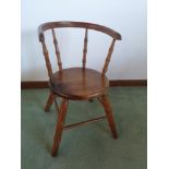 1900s antique child's dolls chair in bent wood form