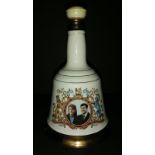 Collectable old scotch whisky royalty family decanter full.