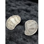 Pair of silver marcasite antique earring hallmarked.