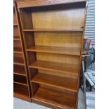 Large reproduction 5 shelfed book case.