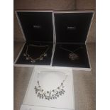 3 stunning statement necklaces with presentation boxes.