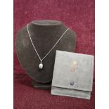 Silver 925 necklace set with silver 925 tulip pendant makers Gemma.